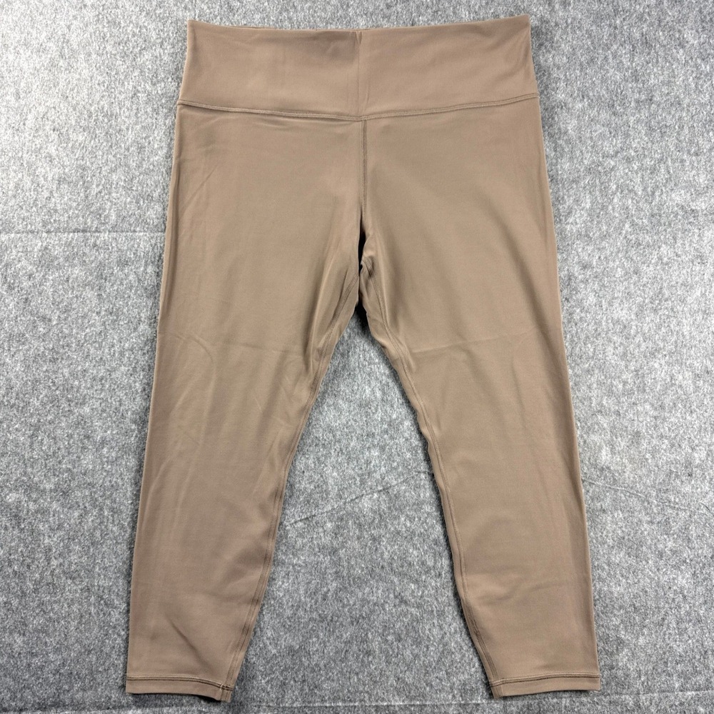 Athleta Elation Ultra High Rise 7/8 Tight Legging Taupe Brown Womens XL‎ 530635